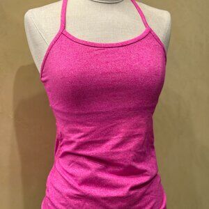 Lululemon Hot Pink Tank Top with Built in Sports Bra, Size 6